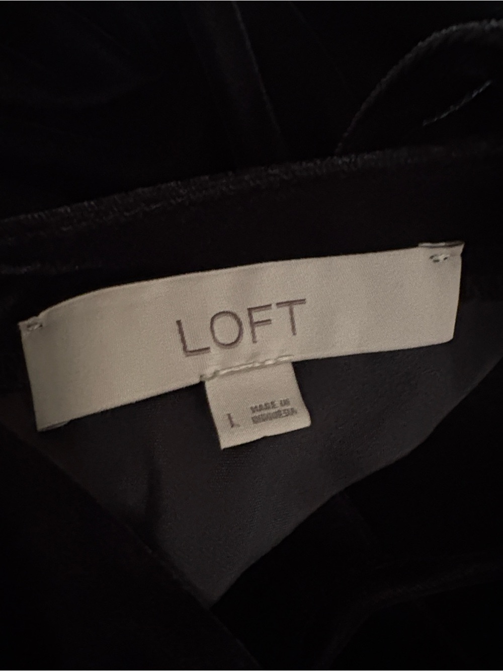 LOFT Black Flutter-Sleeve Tie-Back Top - Picture 3 of 11